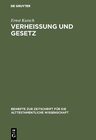 Buchcover Verheißung und Gesetz