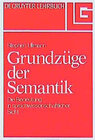 Buchcover Grundzüge der Semantik