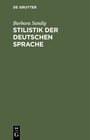 Buchcover Stilistik der deutschen Sprache