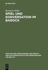 Buchcover Spiel und Konversation im Barock