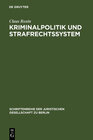 Buchcover Kriminalpolitik und Strafrechtssystem