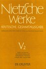 Buchcover Friedrich Nietzsche: Nietzsche Werke. Abteilung 5 / Idyllen aus Messina. Die fröhliche Wissenschaft. Nachgelassene Fragm