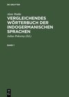 Buchcover Vergleichendes Wörterbuch der indogermanischen Sprachen