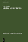 Buchcover Kritik und Praxis