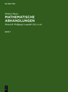 Buchcover Helmut Hasse: Mathematische Abhandlungen / Helmut Hasse: Mathematische Abhandlungen. 1