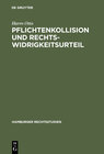 Buchcover Pflichtenkollision und Rechtswidrigkeitsurteil