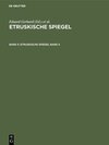 Buchcover Etruskische Spiegel. Band 5