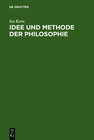 Buchcover Idee und Methode der Philosophie