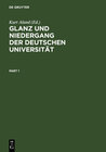 Buchcover Glanz und Niedergang der deutschen Universität