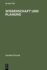 Buchcover Wissenschaft und Planung
