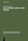 Buchcover Das ferne und nahe Wort