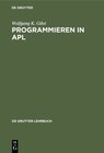 Buchcover Programmieren in APL