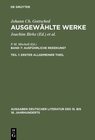 Buchcover Johann Ch. Gottsched: Ausgewählte Werke. Ausführliche Redekunst / Ausführliche Redekunst. Erster Allgemeiner Theil