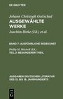 Buchcover Johann Ch. Gottsched: Ausgewählte Werke. Ausführliche Redekunst / Ausführliche Redekunst. Besonderer Theil