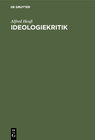 Buchcover Ideologiekritik