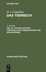 Buchcover H. v. Lengerken: Das Tierreich / Stachelhäuter, Tentakulaten, Binnenatmer und Pfeilwürmer