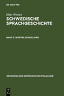 Buchcover Elias Wessen: Schwedische Sprachgeschichte / Wortbildungslehre
