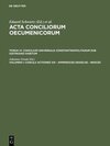 Buchcover Concilii actiones VIII - Appendices Graecae - Indices