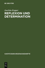 Buchcover Reflexion und Determination