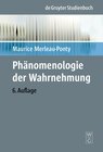 Buchcover Phänomenologie der Wahrnehmung