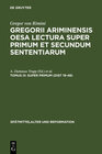 Buchcover Gregor von Rimini: Gregorii Ariminensis OESA Lectura super Primum et Secundum Sententiarum / Super Primum (Dist 19-48)