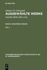 Buchcover Johann Ch. Gottsched: Ausgewählte Werke. Gesammelte Reden / Gesammelte Reden. Zweiter Teil