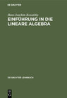 Buchcover Einführung in die lineare Algebra