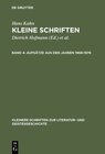 Buchcover Hans Kuhn: Kleine Schriften / Aufsätze aus den Jahren 1968–1976