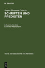 Buchcover August Hermann Francke: Schriften und Predigten / Predigten II