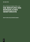 Buchcover Die Beratung des Bürgerlichen Gesetzbuchs / Recht der Schuldverhältnisse I