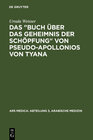 Buchcover Das "Buch über das Geheimnis der Schöpfung" von Pseudo-Apollonios von Tyana