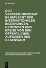 Buchcover Der Verfassungsstaat im Geflecht der internationalen Beziehungen. Gemeinden und Kreise vor den öffentlichen Aufgaben der