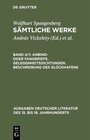 Buchcover Wolfhart Spangenberg: Sämtliche Werke / Anbind- oder Fangbriefe. Gelegenheitsdichtungen. Beschreibung des Glückhafens
