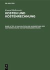 Buchcover Konrad Mellerowicz: Kosten und Kostenrechnung / Kalkulation und Auswertung der Kostenrechnung und Betriebsabrechnung