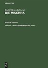 Buchcover Die Mischna. Toharot / Nidda (Unreinheit der Frau)
