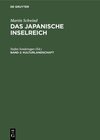 Buchcover Martin Schwind: Das Japanische Inselreich / Kulturlandschaft