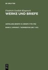 Buchcover Friedrich Gottlieb Klopstock: Werke und Briefe. Abteilung Briefe VII: Briefe 1776-1782 / Apparat / Kommentar (Nr. 1-131)