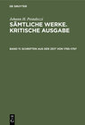 Buchcover Johann H. Pestalozzi: Sämtliche Werke. Kritische Ausgabe / Schriften aus der Zeit von 1795–1797