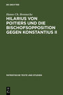 Buchcover Hilarius von Poitiers und die Bischofsopposition gegen Konstantius II