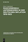 Buchcover Maschinenbauunternehmen in der Deutschen Inflation 1919–1923