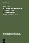 Buchcover Kleine Schriften zum Alten Testament