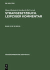 Buchcover Strafgesetzbuch. Leipziger Kommentar / §§ 32 bis 60