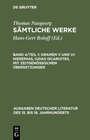 Buchcover Thomas Naogeorg: Sämtliche Werke / Dramen V und VI: Hieremias, Iudas Iscariotes, mit zeitgenössischen Übersetzungen