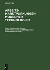 Buchcover Arbeitsmarktwirkungen moderner Technologien / Bestimmungsgründe betrieblicher Faktorsubstitution