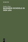 Buchcover Business schools in den USA