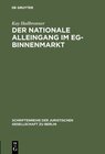 Buchcover Der nationale Alleingang im EG-Binnenmarkt