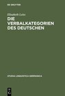 Buchcover Die Verbalkategorien des Deutschen