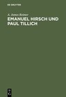 Buchcover Emanuel Hirsch und Paul Tillich