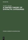 Buchcover A Unified Theory of Syntactic Categories