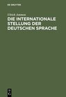 Buchcover Die internationale Stellung der deutschen Sprache